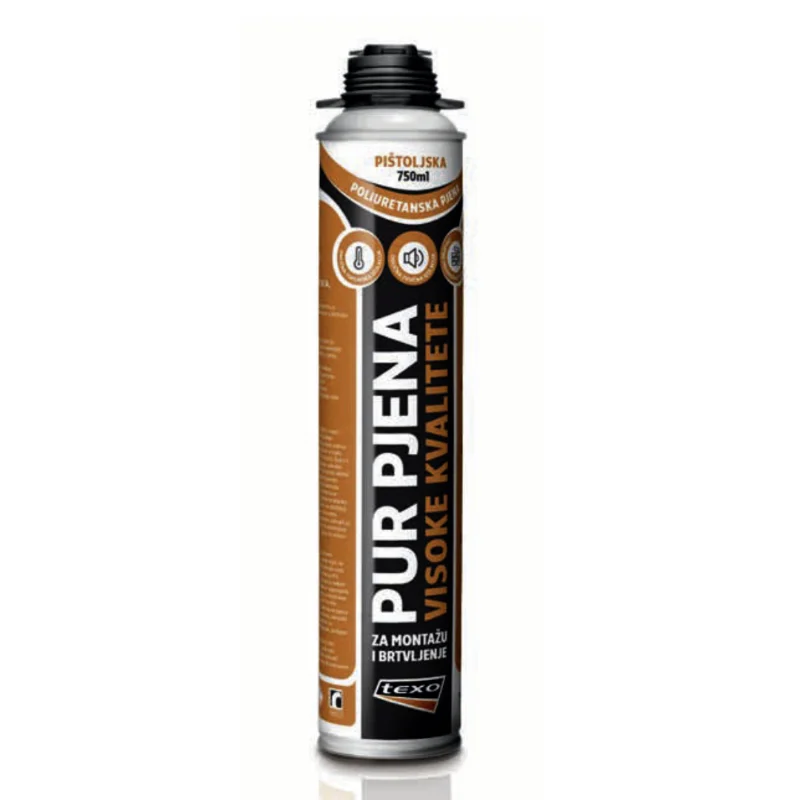 TEXO PU PJENA OBIČNA PIŠTOLJSKA 750 ML